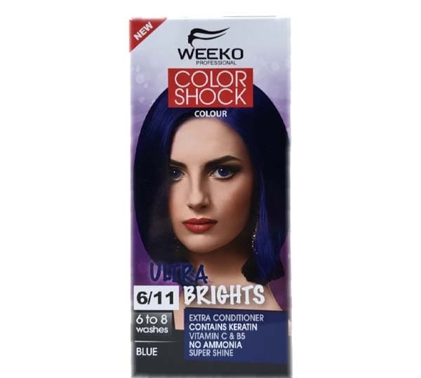 رنگ مو شامپویی شوک سورمه ای ویکو بدون آمونیاک شماره 6.11 آبی_فروشگاه اینترنتی آرایشی بهداشتی آزارو