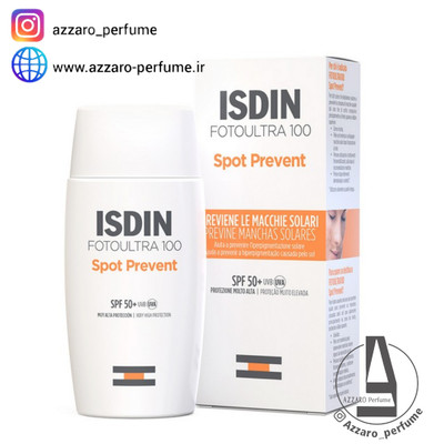 ضد آفتاب ایزدین Isdin ضد لک مدل اسپات پریونت Spot Prevent بی رنگ حجم 50 میل-فروشگاه اینترنتی آرایشی و بهداشتی آزارو در شیراز