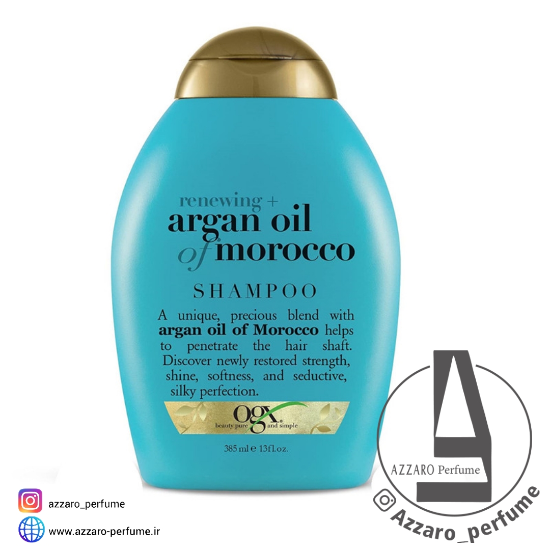 شامپو مو او جی ایکس مدل Argan Oil Of Morocco حجم 385 میل-فروشگاه اینترنتی آرایشی و بهداشتی آزارو در شیراز