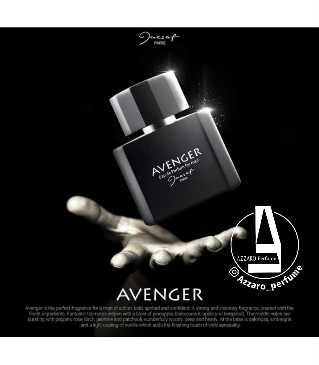 ادکلن مردانه ژک‌ ساف مدل اونجر (Avenger) حجم 100 میل-فروشگاه اینترنتی آرایشی و بهداشتی آزارو در شیراز