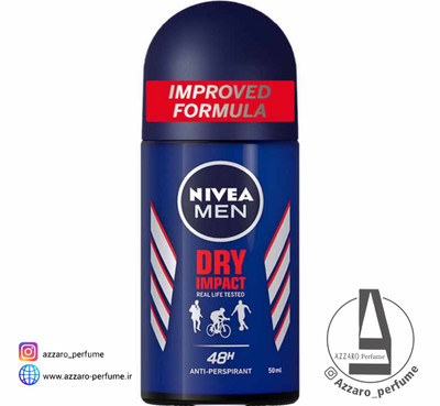 مام رول ضد تعریق مردانه نیوآ مدل درای ایمپکت Nivea Dry impact حجم 50 میل-فروشگاه اینترنتی آرایشی و بهداشتی آزارو در شیراز