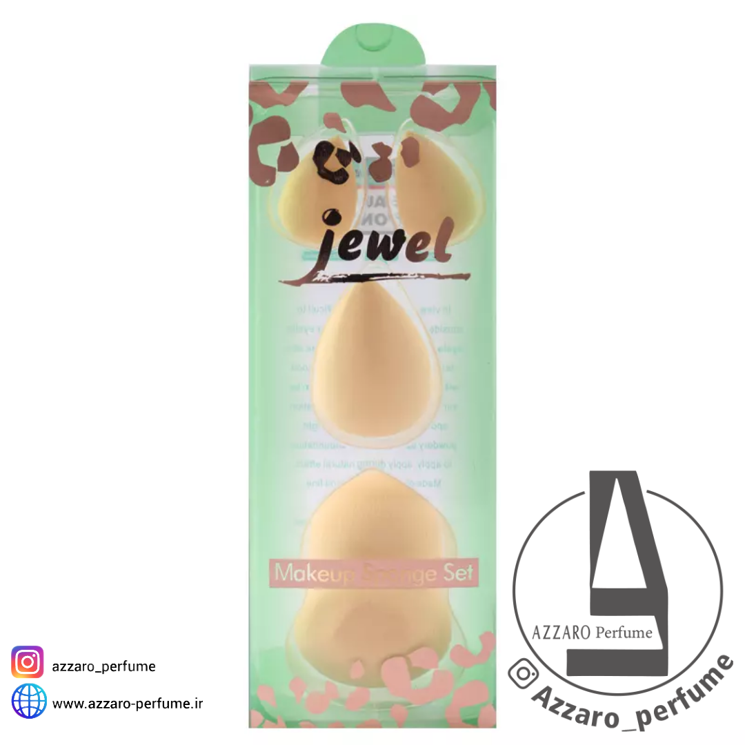 پک اسفنج آرایشی 4 عددی جول Jewel-فروشگاه اینترنتی آرایشی و بهداشتی آزارو در شیراز
