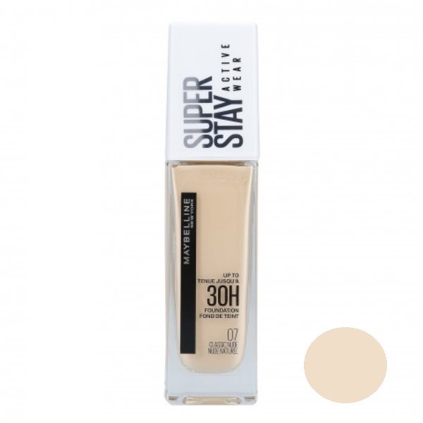 کرم پودر سوپر استی 30 ساعته میبلین شماره 07 رنگ CLASSICNUDE NUDE NATUREL حجم 30 میل-فروشگاه اینترنتی آرایشی بهداشتی آزارو در شیراز