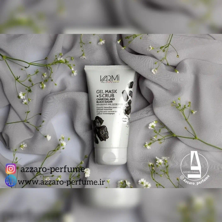 ماسک و اسکراب زغال و شکر سیاه وارمی حجم 150 میل_فروشگاه اینترنتی آرایشی بهداشتی آزارو