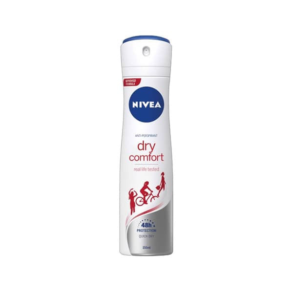 اسپری نیوا زنانه درای کامفورت مدل ( Dry Comfort ) حجم 150ml_فروشگاه اینترنتی آرایشی بهداشتی آزارو در شیراز