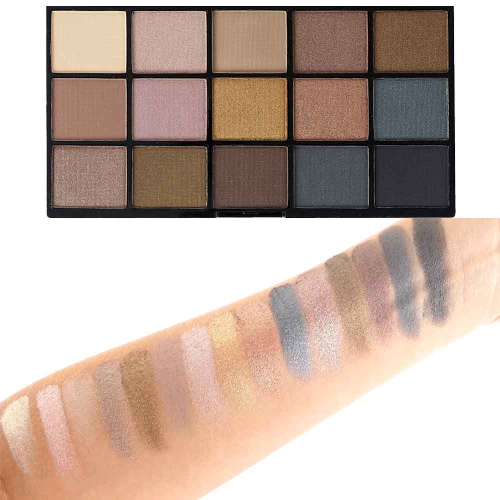 پالت سایه چشم 15 رنگ Smoky Neutral رولوشن