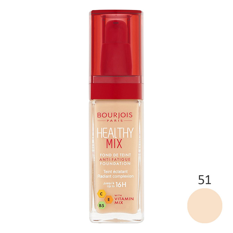 کرم پودر بورژوآ سری Healthy Mix شماره 51 حجم 30 میلی لیتر