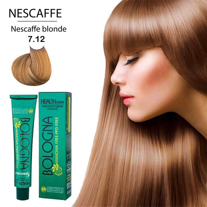 رنگ موی بدون آمونیاک شماره 7.12 بلوند نسکافه ای حجم 100میل_فروشگاه اینترنتی آرایشی بهداشتی آزارو در شیراز