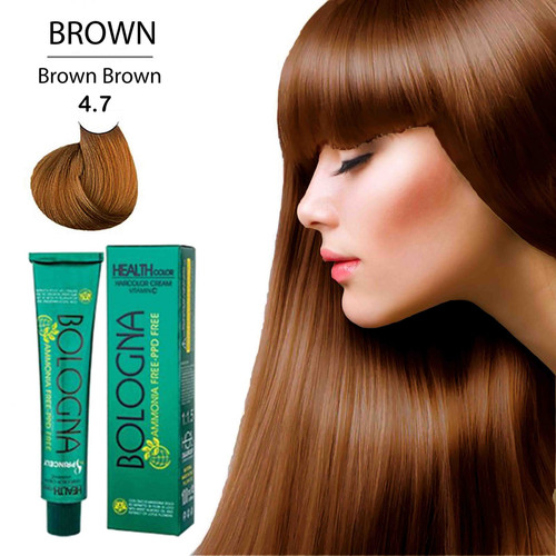 رنگ مو بدون آمونیاک بلونیا 100میل Brown Brown 4.7_فروشگاه اینترنتی آرایشی بهداشتی آزارو در شیراز
