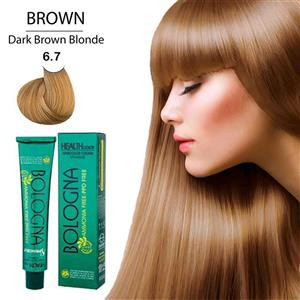 رنگ مو بلونیا بدون آمونیاک شماره 6.7 بلوند قهوه ای تیره حجم 100 میل_فروشگاه اینترنتی آرایشی بهداشتی آزارو در شیراز