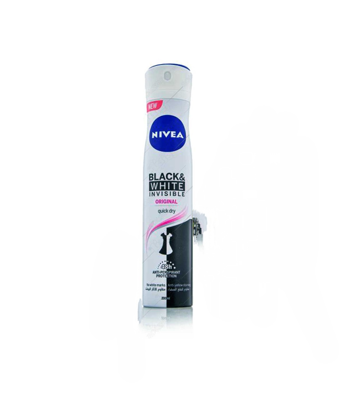 اسپری دئودورانت ضد عرق زنانه نیوا Nivea مدل Black & White Original بلک اند وایت اورجینال 200ml-فروشگاه اینترنتی آرایشی بهداشتی آزارو