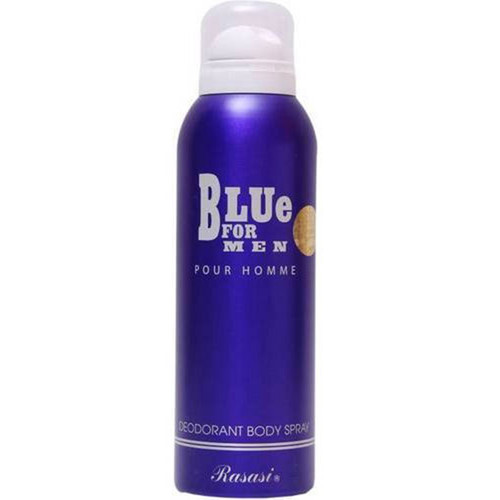اسپری دئودورانت رصاصی بلو فور من اورجینال حجم 200 میل-فروشگاه اینترنتی آرایشی بهداشتی آزارو