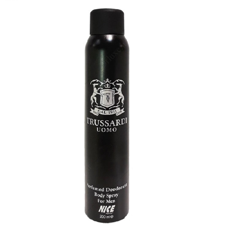 اسپری خوشبو کننده بدن مردانه نایس پاپت مدل Trussardi Uomo حجم 200 میلی لیتر-فروشگاه اینترنتی آرایشی بهداشتی آزارو