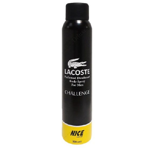 اسپری خوشبو کننده بدن مردانه نایس پاپت مدل Lacoste Challenge حجم 200 میلی لیتر-فروشگاه اینترنتی آرایشی بهداشتی آزارو