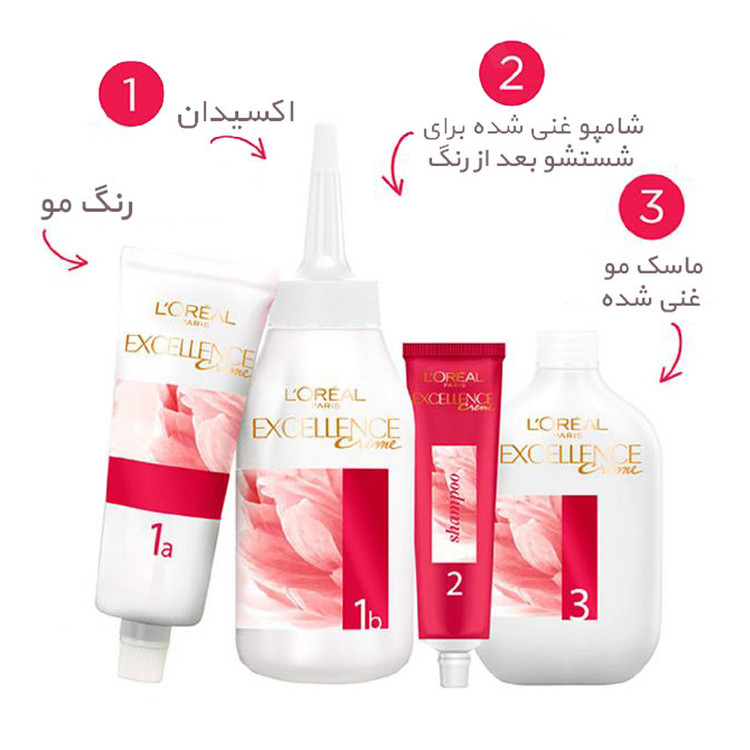 رنگ موی شماره 5.11 لورال پاریس رنگ قهوه ای دودی روشن سری Excellence