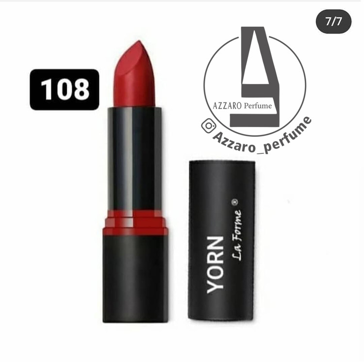 رژ لب جامد 24 ساعته یورن yorn شماره 108-فروشگاه اینترنتی آرایشی بهداشتی آزارو