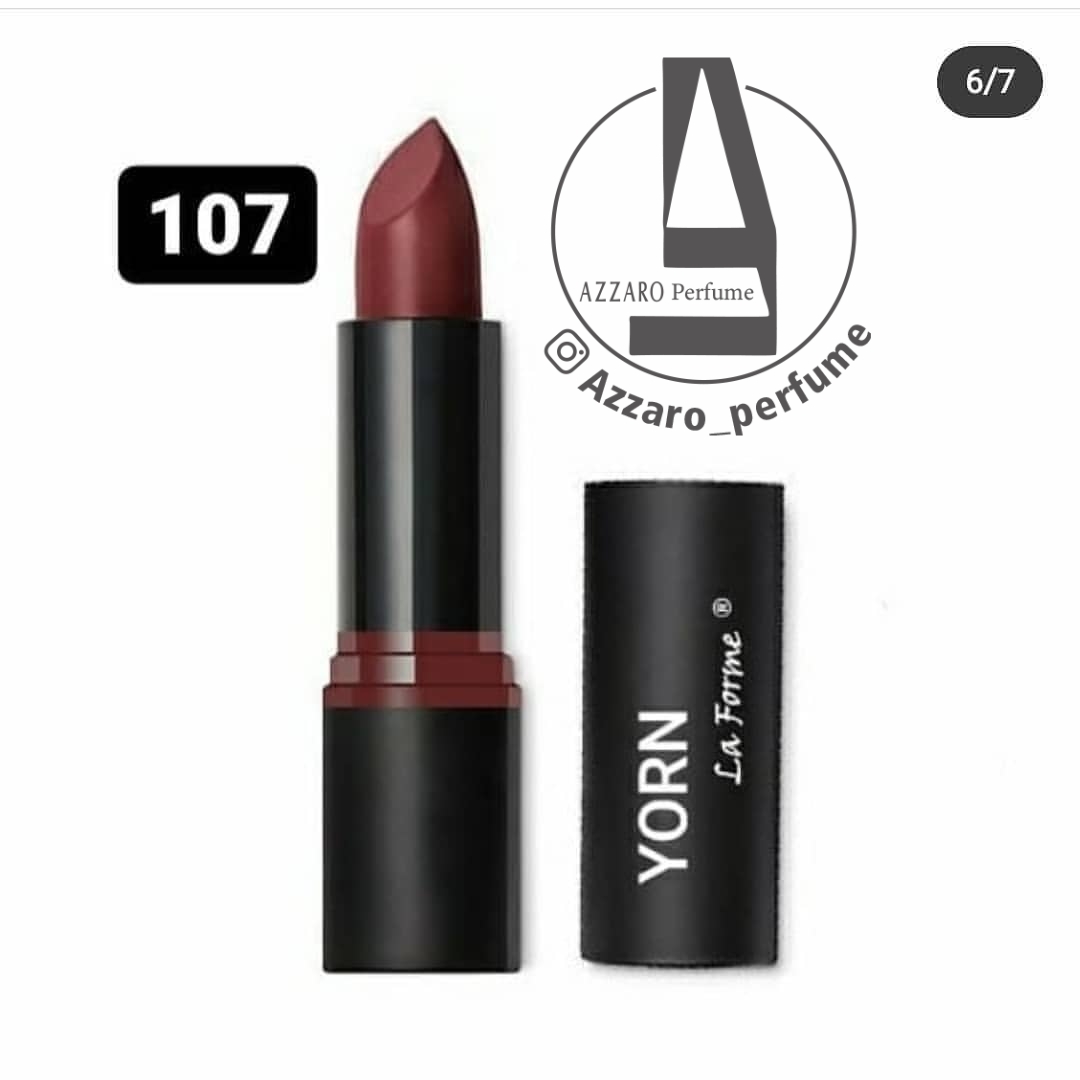 رژ لب جامد 24 ساعته یورن yorn شماره 107-فروشگاه اینترنتی آرایشی بهداشتی آزارو