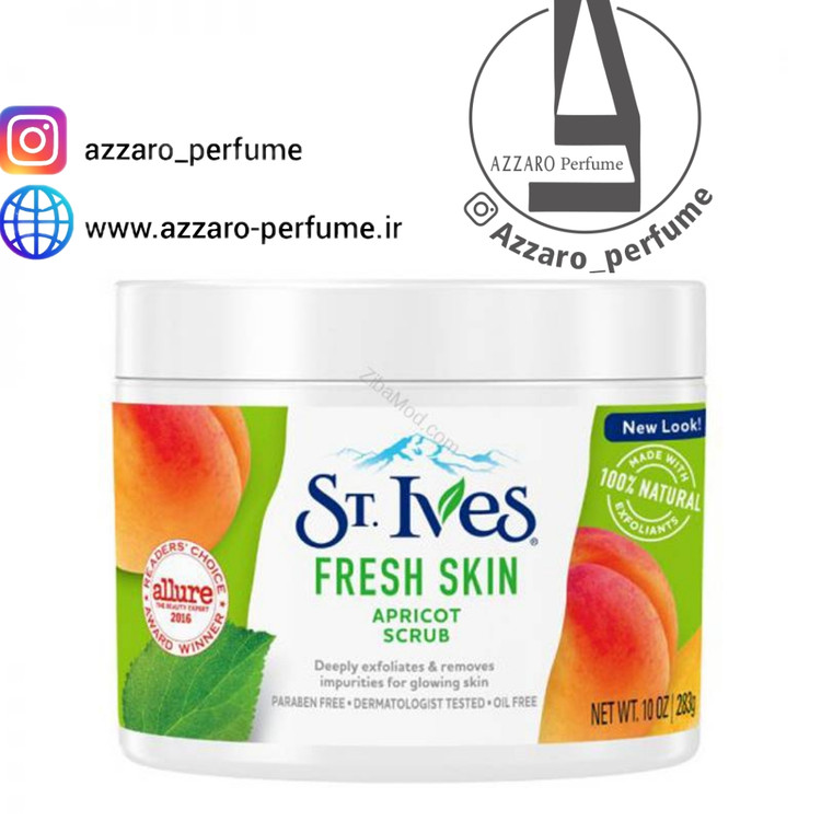 اسکراب صورت و بدن سنت ایوز مدل Fresh Skin حاوی زردآلو حجم 283 گرم