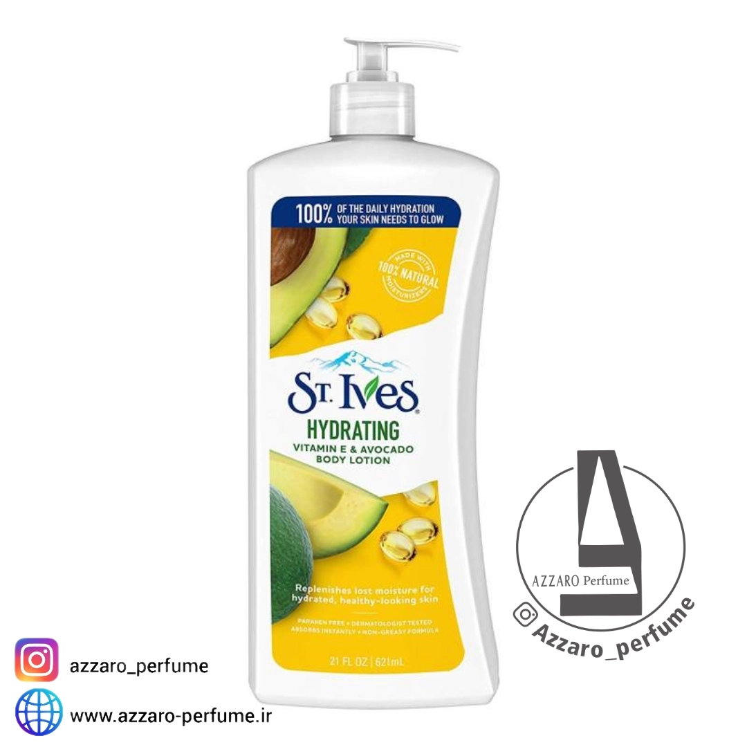 لوسیون بدن اس تی.ایوز St.Ives مدل HYDRATING حجم 621 میل_فروشگاه اینترنتی آرایشی بهداشتی آزارو