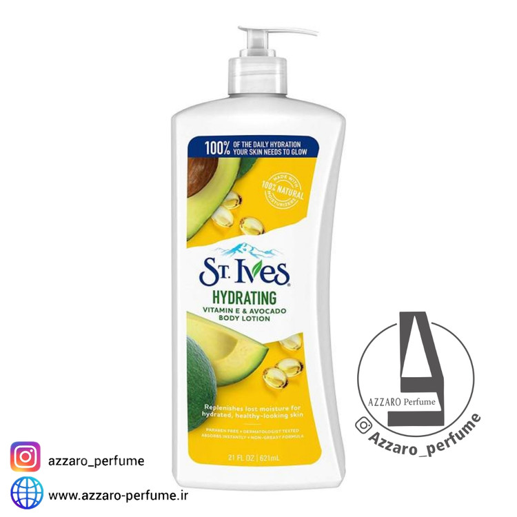 لوسیون بدن اس تی.ایوز St.Ives مدل HYDRATING حجم 621 میل_فروشگاه اینترنتی آرایشی بهداشتی آزارو