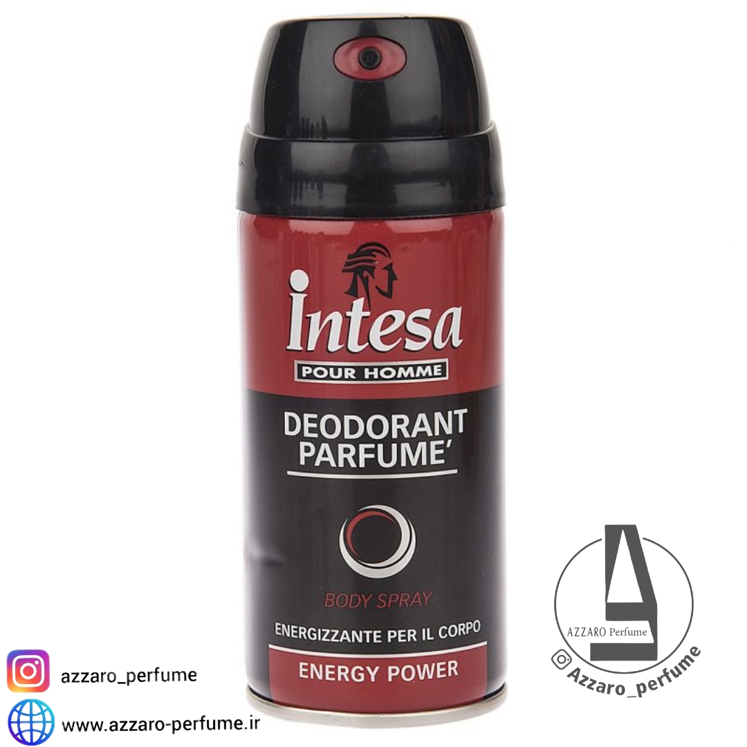 اسپری دئودورانت مردانه انرژی پاور برند اینتسا اورجینال ایتالیا_فروشگاه اینترنتی آرایشی بهداشتی آزارو در شیراز