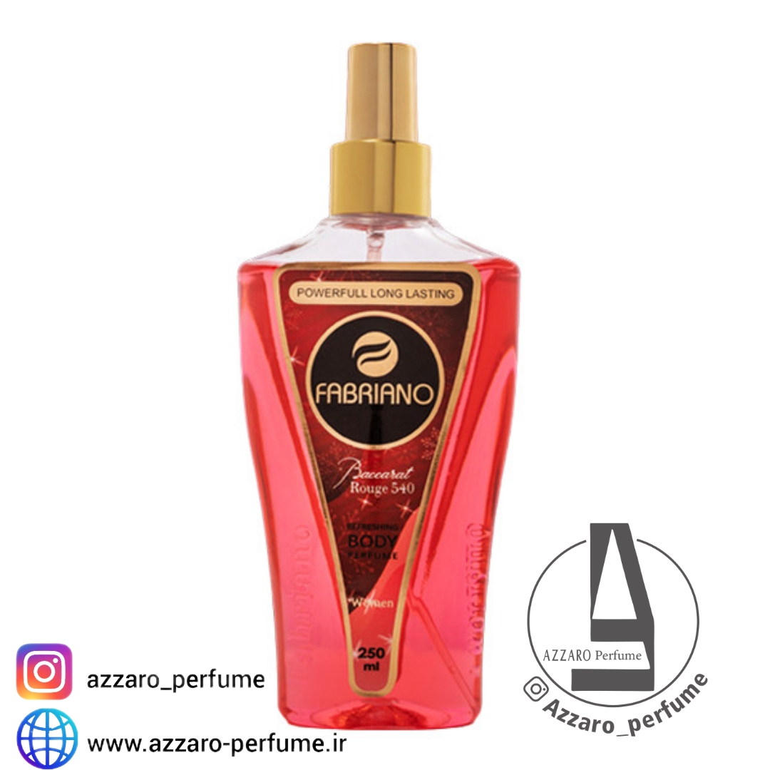 بادی اسپلش زنانه فابریانو مدل باکارات روژ حجم 250 میلی لیتر-فروشگاه اینترنتی آرایشی بهداشتی آزارو 