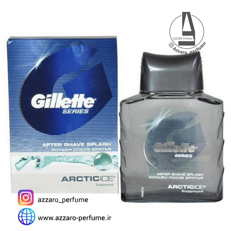 افتر شیو ژیلت مدل Arcticice حجم 100 میلی لیتر-فروشگاه اینترنتی آرایشی بهداشتی آزارو