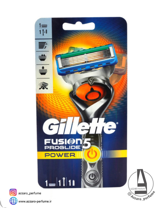 خود تراش ژیلت مدل فیوژن 5 پروگلاید پاور اصل-فروشگاه اینترنتی آرایشی بهداشتی آزارو -فروشگاه اینترنتی آرایشی بهداشتی آزارو