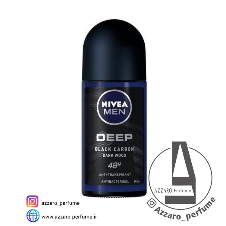 مام رول مردانه نیوا مدل دیپ nivea deep حجم 50 میل اورجینال-فروشگاه اینترنتی آرایشی بهداشتی آزارو