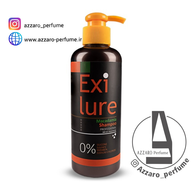 شامپو بدون سولفات EXILURE مدل MACADAMIA حجم 300 میل-فروشگاه اینترنتی آرایشی بهداشتی آزارو