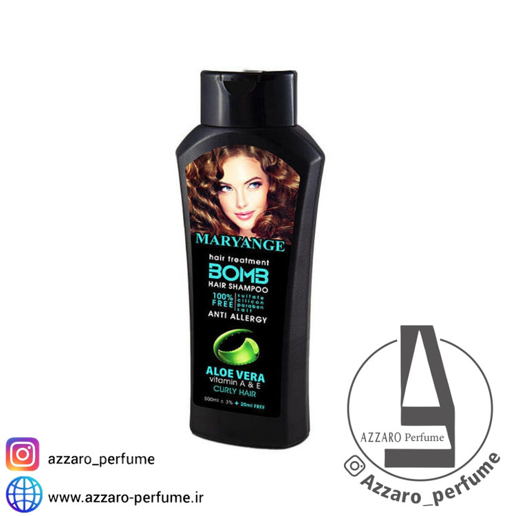 شامپو آلوئه ورا مریانج 500 میل بدون سولفات-فروشگاه اینترنتی آرایشی بهداشتی آزارو