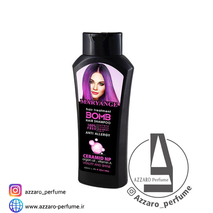 شامپو سر مریانج مدل سرامید حجم 500 میلی لیتر بدون سولفات-فروشگاه اینترنتی آرایشی بهداشتی آزارو