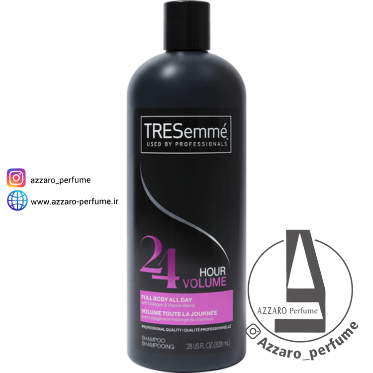 شامپو حجم دهنده ۲۴ ساعته ترسمه (ترزمه ) Tresemme 24 Hour Volume حجم ۸۲۸ میلی لیتر-فروشگاه اینترنتی آرایشی بهداشتی آزارو