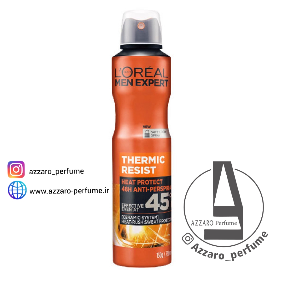 اسپری بدن 48 ساعته من اکسپرت ترمیک رسیست مردانه لورال حجم 250 میل_فروشگاه اینترنتی آرایشی بهداشتی آزارو در شیراز