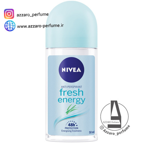 مام رول ضد تعریق زنانه نیوآ فرش انرژی 50 میلی لیتر Nivea Fresh Energy اورجینال-فروشگاه اینترنتی آرایشی بهداشتی آزارو