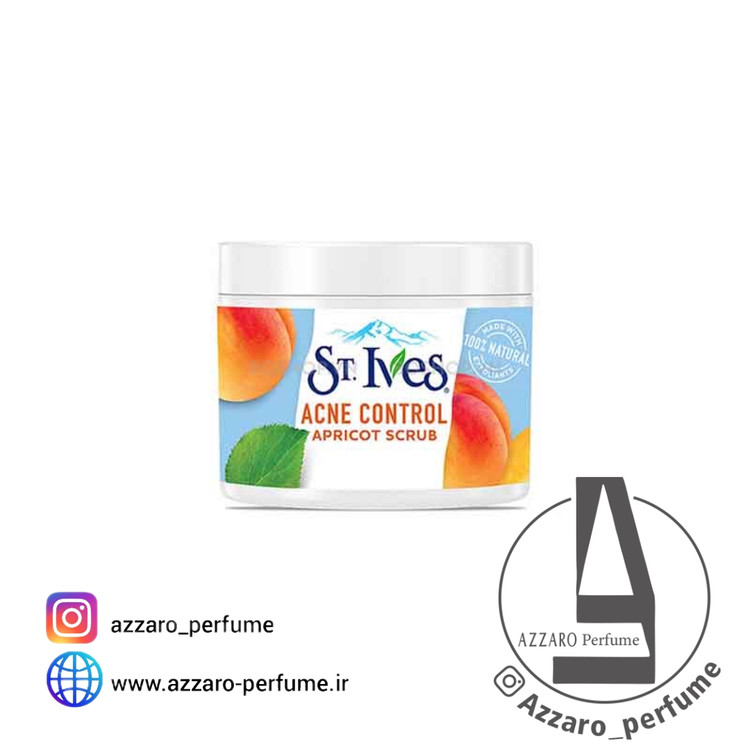 اسکراب ضد جوش زردآلو سنت ایوز St.Ives ضد آکنه مدل 300میل Acne Scrub-فروشگاه اینترنتی آرایشی بهداشتی آزارو
