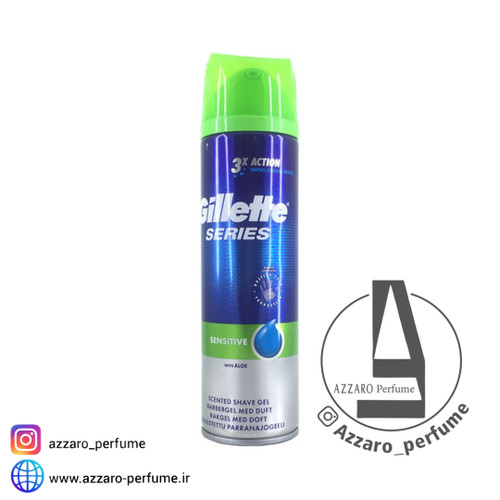 ژل بعد از اصلاح صورت ژیلت مردانه سری 3X مدل Sensitive-فروشگاه اینترنتی آرایشی بهداشتی آزارو