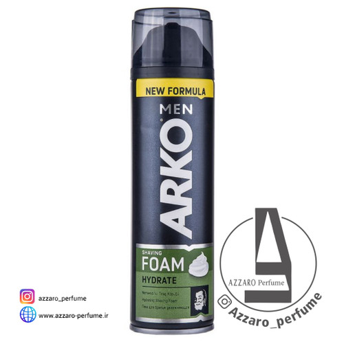 فوم اصلاح آرکو من مدل Hydrate حجم 200 میلی لیتر-فروشگاه اینترنتی آرایشی بهداشتی آزارو