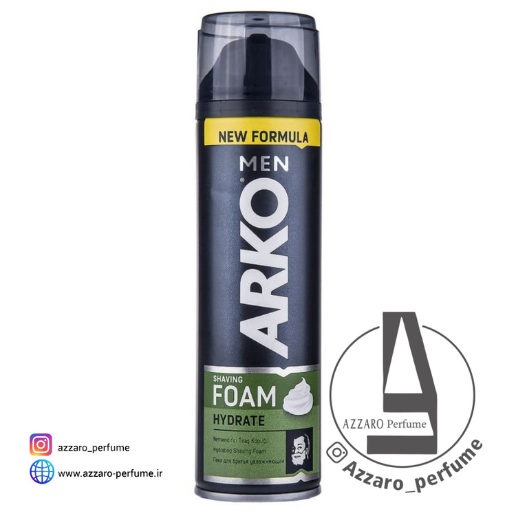فوم اصلاح آرکو من مدل Hydrate حجم 200 میلی لیتر-فروشگاه اینترنتی آرایشی بهداشتی آزارو