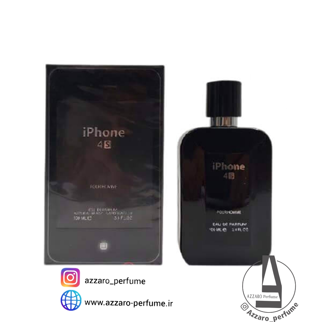 عطر ادکلن آیفون 4s مشکی فراگرنس حجم 100 میل-فروشگاه اینترنتی آرایشی بهداشتی آزارو