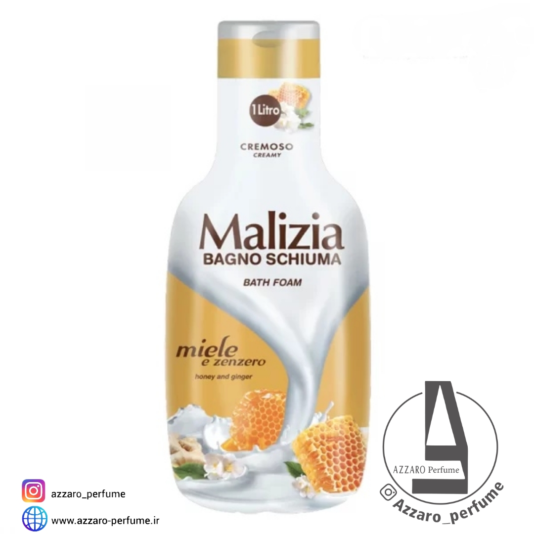 شامپو بدن مالیزیا مدل عسل و زنجبیل حجم 1000 میل-فروشگاه اینترنتی آرایشی بهداشتی آزارو