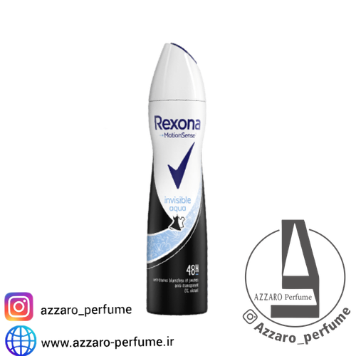 اسپری ضد تعریق رکسونا بانوان مدل اینویزیبل آکوا حجم 200 میل_فروشگاه اینترنتی آرایشی بهداشتی آزارو در شیراز