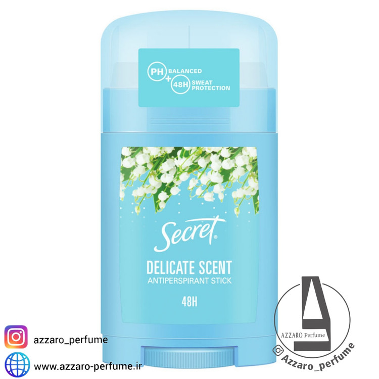 مام ضد تعریق زنانه سکرت مدل Delicate Scent حجم 40 میلی لیتر-فروشگاه اینترنتی آرایشی بهداشتی آزارو