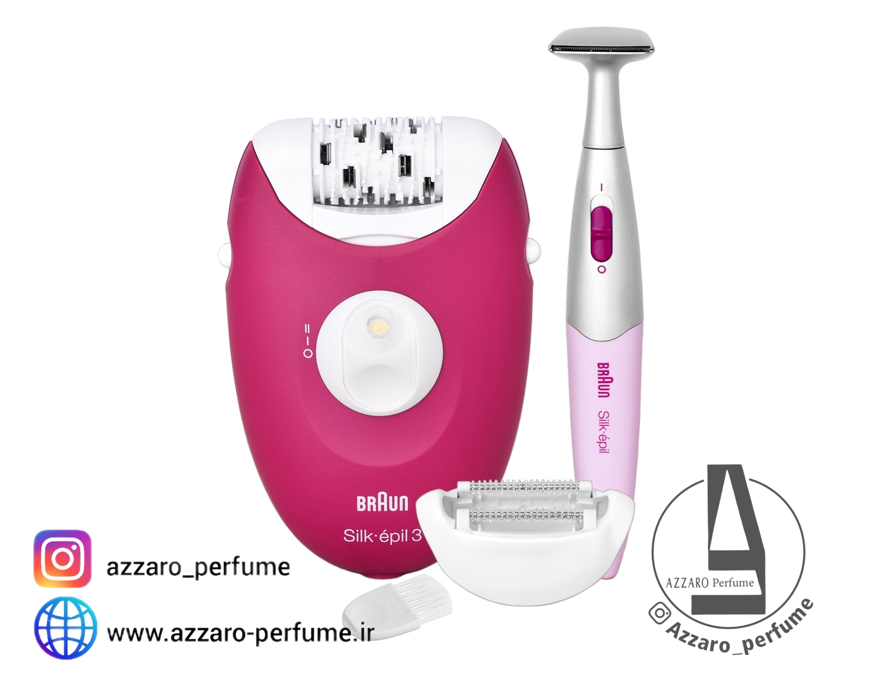 اپیلاتور سری 3 براون مدل 3420_فروشگاه اینترنتی آرایشی بهداشتی آزارو در شیراز