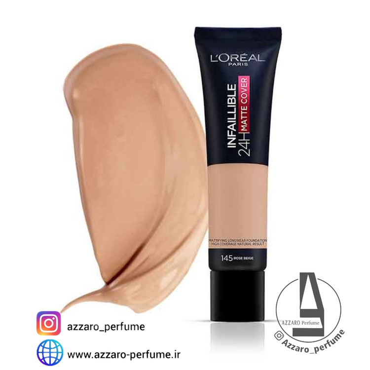 کرم پودر لورال اینفالیبل مدل Infaillible 24H Matte Cover شماره 145-فروشگاه اینترنتی آرایشی بهداشتی آزارو
