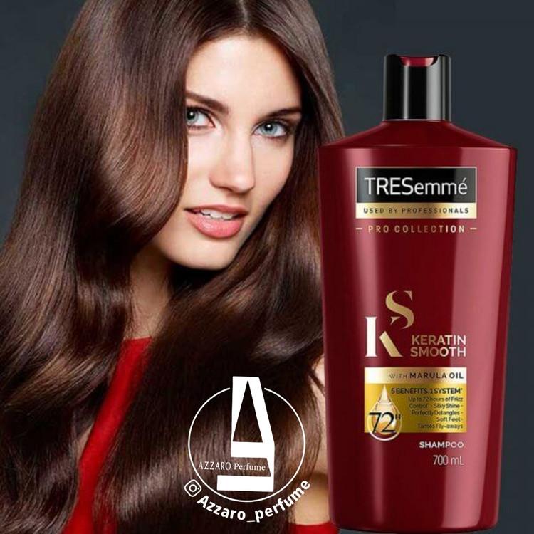 شامپو کراتینه ترزمه قرمز مدل Keratin Smooth حجم 700 میلی-فروشگاه اینترنتی آرایشی بهداشتی آزارو