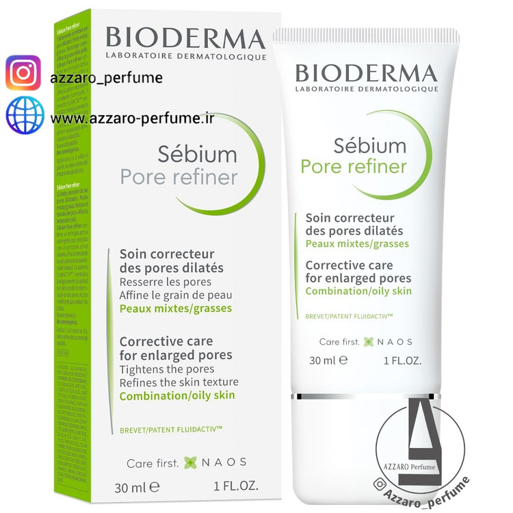 کرم سبیوم پر ریفاینر بایودرما حجم 30 میل_فروشگاه اینترنتی آرایشی بهداشتی آزارو در شیراز