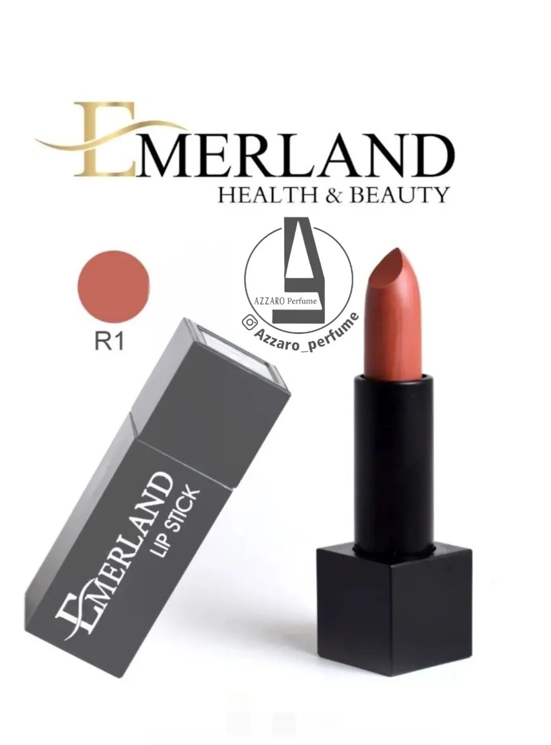رژ لب جامد مات امرلند شماره R1-فروشگاه اینترنتی آرایشی بهداشتی آزارو