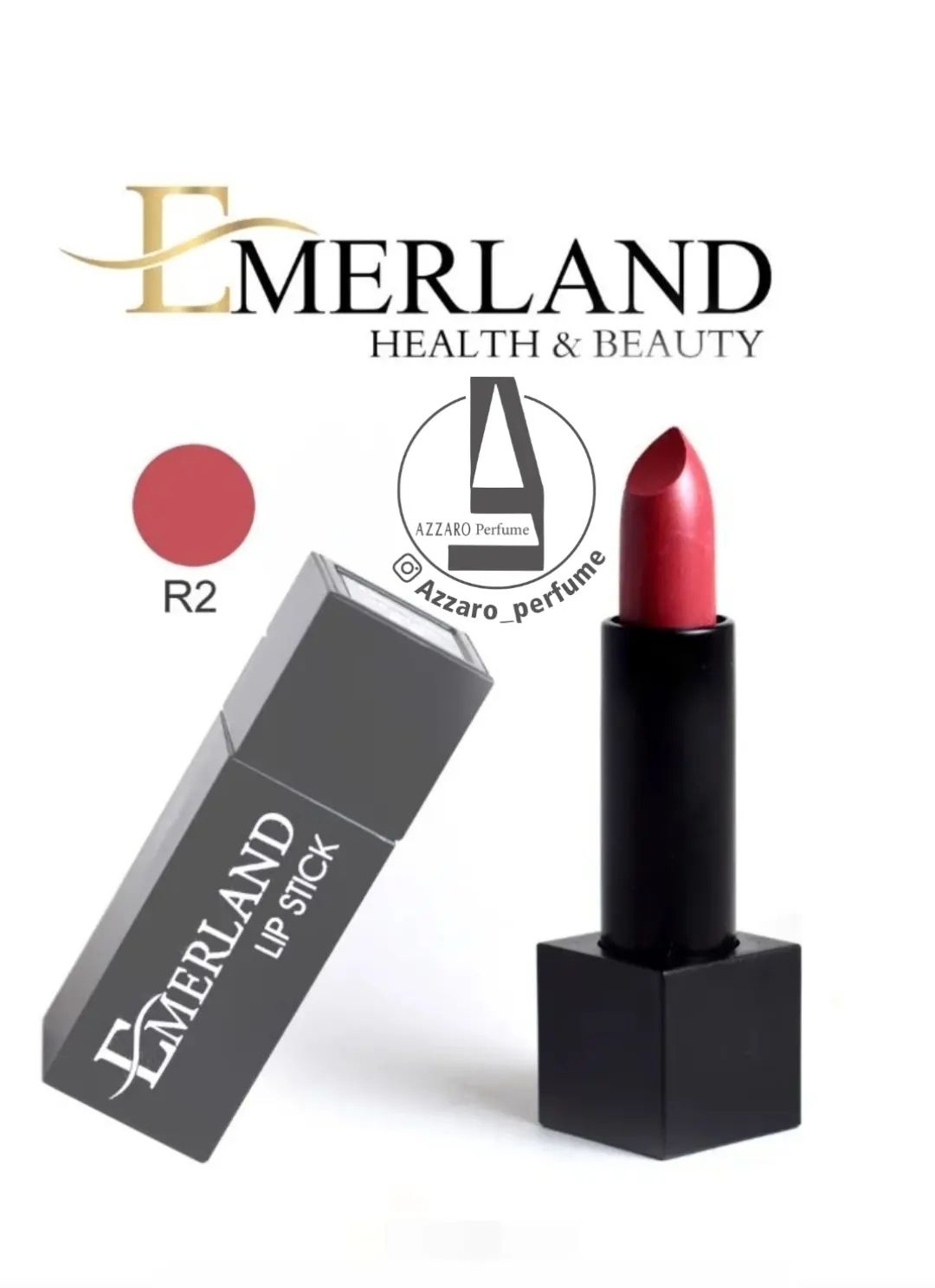 رژ لب جامد مات امرلند شماره R2-فروشگاه اینترنتی آرایشی بهداشتی آزارو