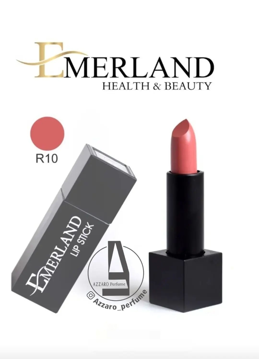 رژ لب جامد مات امرلند شماره R10-فروشگاه اینترنتی آرایشی بهداشتی آزارو